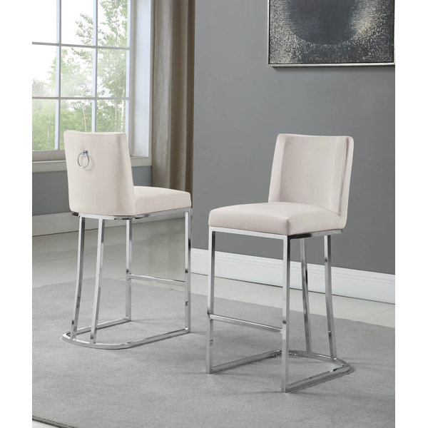Etta Avenue™ Whitley Upholstered Bar & Counter Stool & Reviews Wayfair